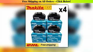 Genuine 6AH makita BL1860 18V Battery Power Tools Liion Replacement LXT BL1850 BL1840 for 18V Screw