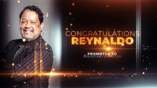 Congratulations on Your Promotion Reynaldo!! - Assistant Director Promotion Congratulations On Your Promotion Jon Assistant Director Promotion