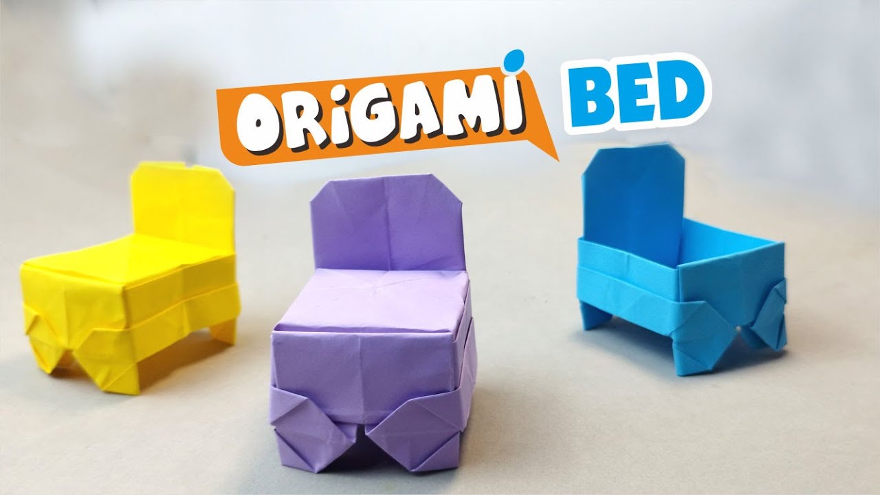 DIY Mini Paper Bed | Easy Origami Mattress with Glue | PaperPix DIY