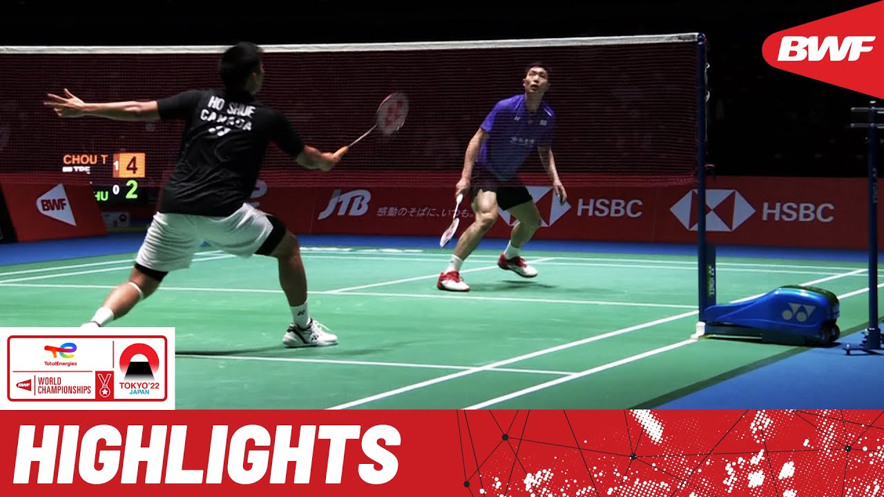 ⁣Laser focus as Chou Tien Chen rivals Jason Anthony Ho-Shue