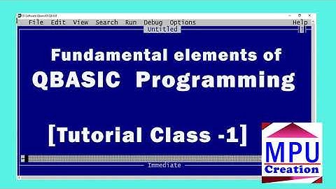QBASIC PROGRAMMING TUTORIAL - 1 in Nepali vocal