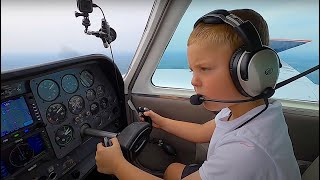 Rock-Paper-Scissors 7 Year Old Flies the Airplane