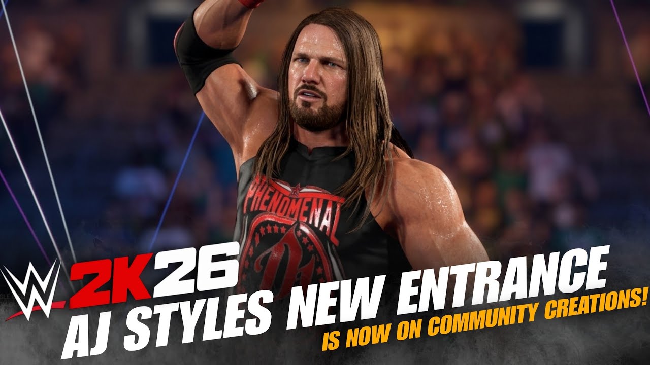 WWE2K26 Aj Styles HIDDEN Entrance Showcase Is NOW Available On ...