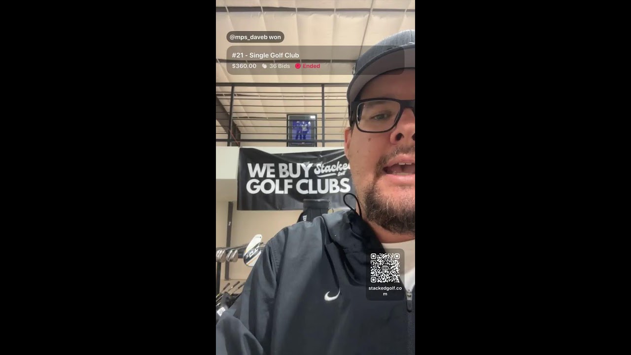 $1 TOUR ISSUE GOLF AUCTION LIVE FROM NEW SHOP!!