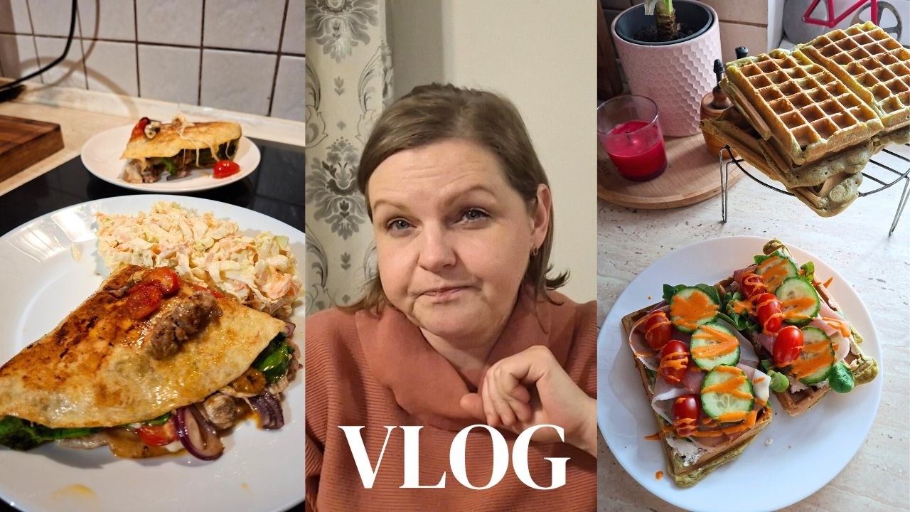 GOFRY Z MATCHĄ/PODJĘŁAM WYZWANIE/DZIĘKUJE ZA MOTYWACJĘ/POMYSŁ NA OBIAD/WEEKEND VLOG