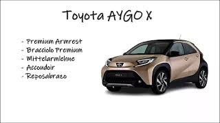 Mittelarmlehne - Armauflage für Toyota Aygo X mit Staufach