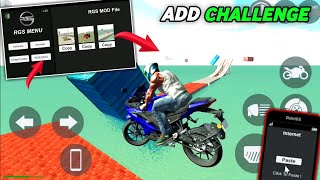 Rgs Mod Use कैसे करे 😍| Challenge Add करे | indian bike driving 3d new update plugin app use screenshot 4