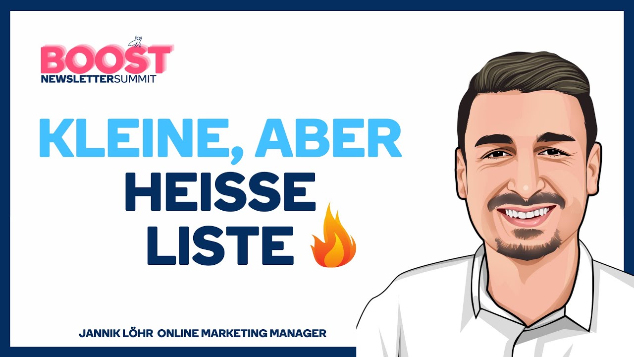 Kleine, aber heiße Liste 🔥 - Newsletter BOOST Summit 2021