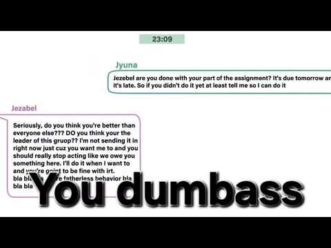 The bi*ching procrastinator in Jyuna's group | Worst Group Project Teammate ever Reaction