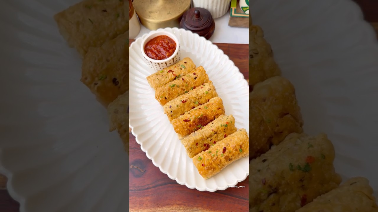 Most Unique Paneer Papad Rolls😍 