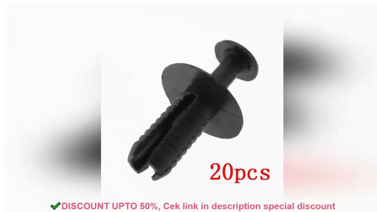 20pcs/Set Durable Push Fit Plastic Rivet Pin Clip Bumpers Interior Trim Panel Fascia For 3 5 7 Serie
