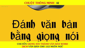 Đánh Văn Bản Bằng Giọng Nói Với Chuột Nghe Thông Minh AI I-Tek