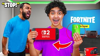 My Little Brother STOLE My Credit Card To Buy NINTENDO SWITCH 2.. (FORTNITE!) screenshot 5