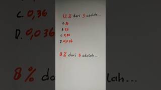 TERNYATA SANGAT MUDAH‼️TRIK MUDAH MENGHITUNG PERSEN
