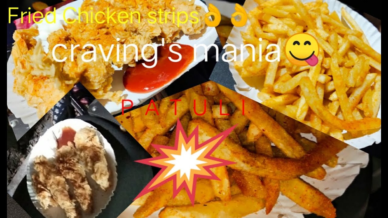 CravingsMania|Garia|Patuli||CheapestFriedChicken||ChickenStrips||Frenchfries||Burger