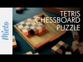 ASMR. Chessboard Puzzle. Wooden Blocks, Whisper ASMR. Chessboard Puzzle. Wooden Blocks, Whisper