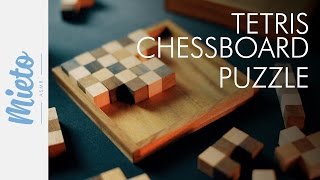 ASMR. Chessboard Puzzle. Wooden Blocks, Whisper screenshot 4