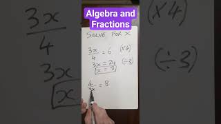 Equations and #fractions #maths #equations #equationsolving #algebratricks #gcse2025 #gcserevision