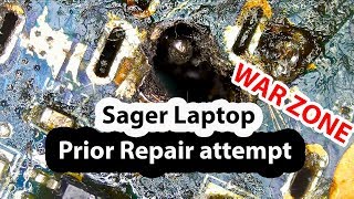 Sager Notebook Charging Port Repair Attempt - Butchered By Customer