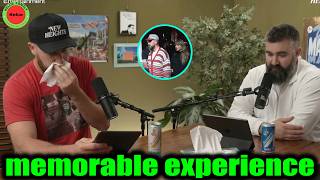 Travis Kelce Emotional As Talking About His Trip With Fiancé Taylor Swift on New Heights Podcast