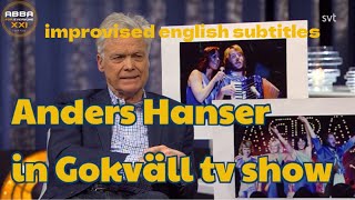 Anders Hanser In Gokväll Tv Show Improvised English Subles