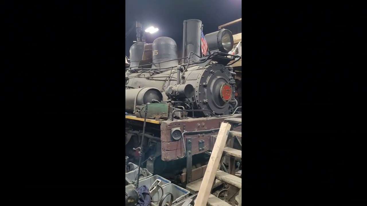 Line Boring on Steam Engine 