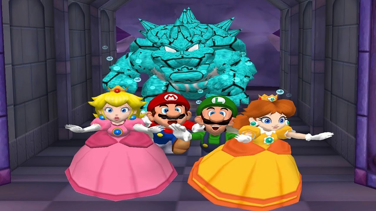 Mario Party 5 MiniGames - Peach Vs Mario Vs Luigi Vs Daisy (Master Difficulty)