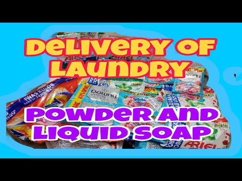 Delivery of laundry powder and liquid soap #sarisaristore #kasari #youtubechannel #store #powder