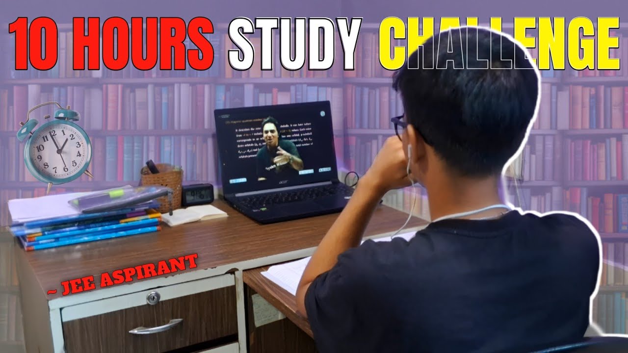 Study With Me for JEE 2027 🧠 || 10 hours study challenge!!📚 