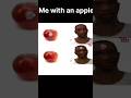 “Same apple, different thoughts 💀🍎”|#meme #funnyshorts #viral #relatable #lol.