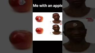 “Same apple, different thoughts 💀🍎”|#meme #funnyshorts #viral #relatable #lol.