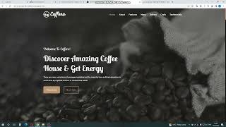 035 Website beautiful modern design. Coffee Sale. React. Vite. Responsive. Html, css, javascript.