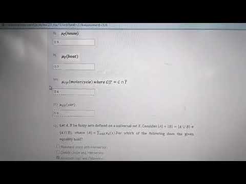 NPTEL | Introduction To Fuzzy Set Theory, Arithmetic And Logic Quiz: Week2 Assignment 2 Answers 2023