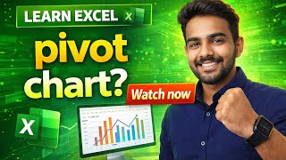 Pivot Chart in Excel Tamil | How to Create Pivot Chart | Bar, Pie, Line & Gantt Chart for Beginners