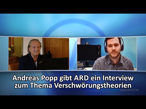 Andreas Popp gibt ARD ein Interview zum Thema Verschwörungstheorien