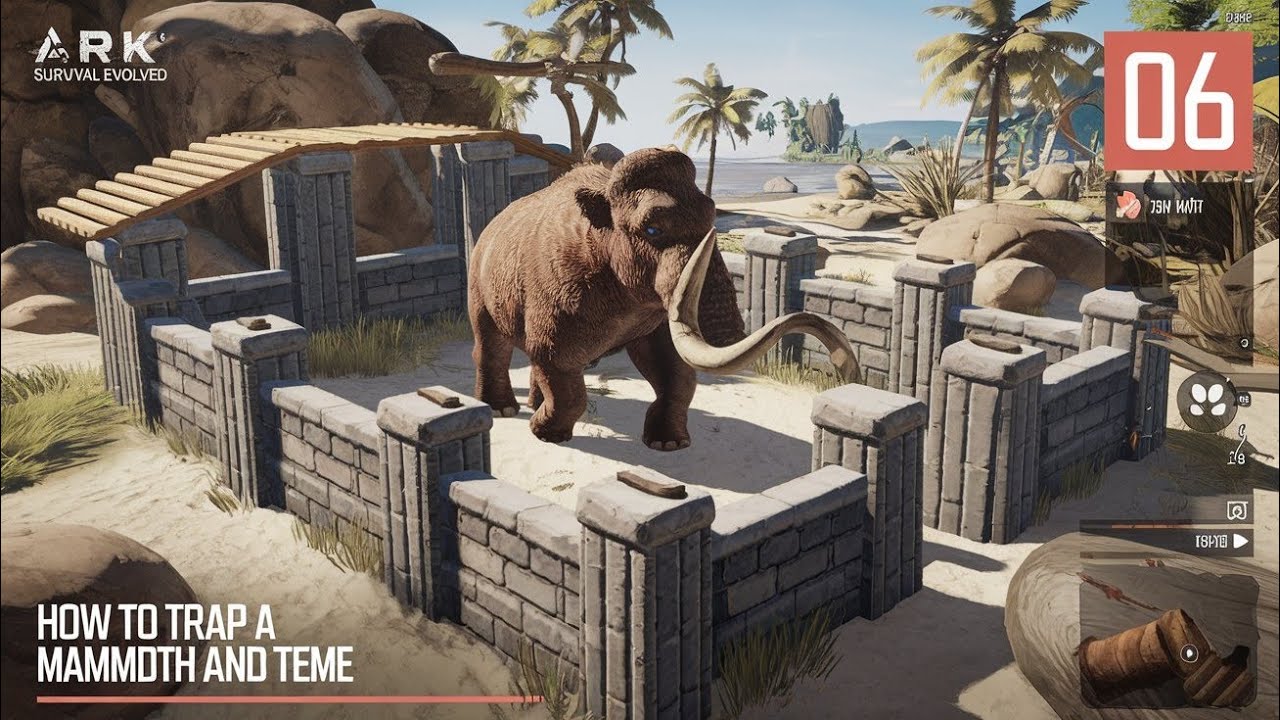 how to trap a Mammoth and team | ark survival evolved Mobile | episode 6 | 