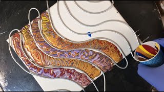 Acrylic pouring - Abstract Waves