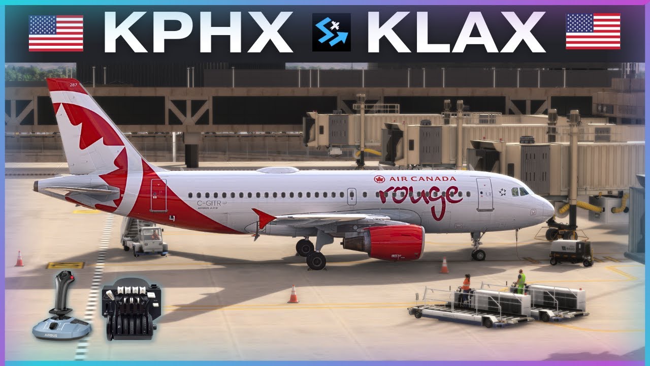 MSFS2024 LIVE in Vertical Mode | PHOENIX to LOS ANGELES | Fenix A319-100 on VATSIM