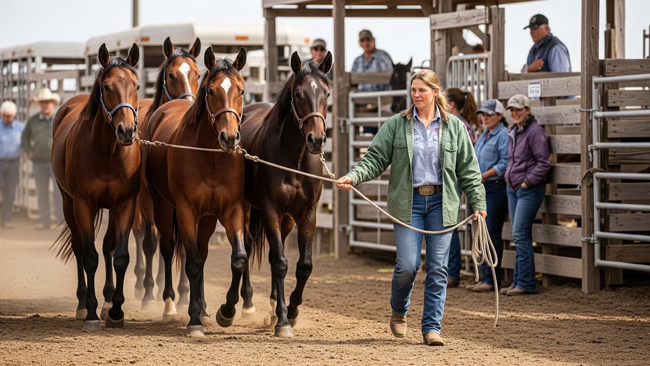 Rancher Mocked Female Veteran for Saving Four Sickly Fillies — One Year Later, The Town Went Silent