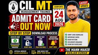 CIL MT Admit Card Out Now | Step By Step Download Process | Forgot Password | Mock test Link screenshot 4