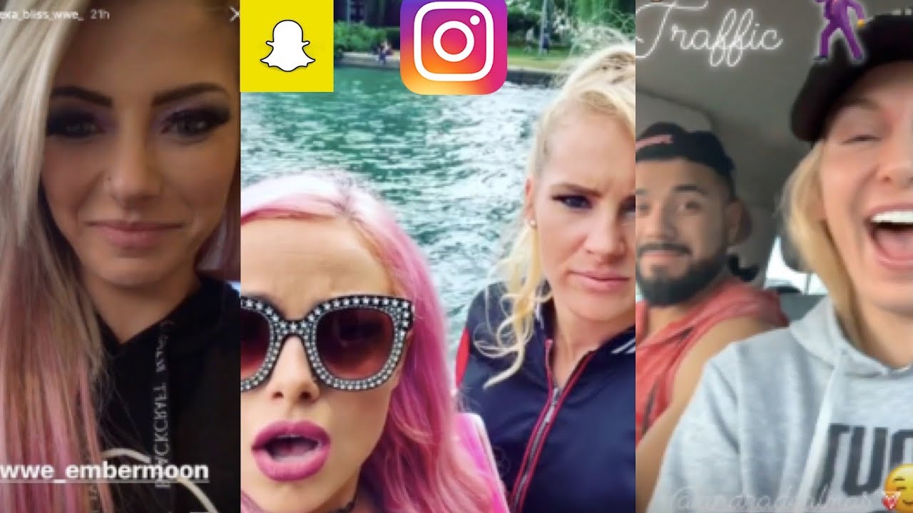Wwe Snapchat Instagram Ft Sasha Banks Finn Balor Alexa Bliss