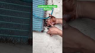 Condensor Nytrogen flushing #actech #accircuits #lgac #splitac