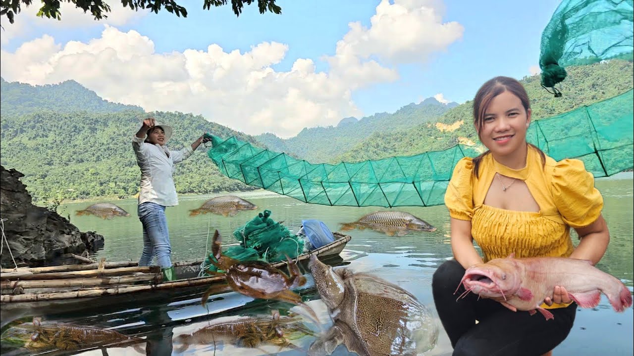 FULL VIDEO: Decorating the house, fishing, picking grapefruits to sell, a girl's life on the lake.