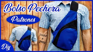 Como Hacer Bolso PECHERA, Mariconera, Bandolera, Mochila Cruzada  Transversal | Moldes Incluidos - YouTube