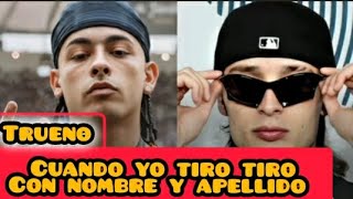 (TRUENO) cuando yo tiro tiro con nombre y apellido sete olvida⛔