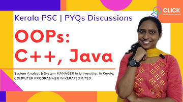 PYQs Discussion: OOPs (C++, Java) | Kerala PSC | Computer programmer, System Analyst, System Manager