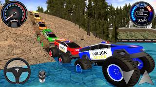 Juegos De Carros - Police Monster Trucks Impossible Driver #2 - Car Extreme Racing Android Gameplay screenshot 1
