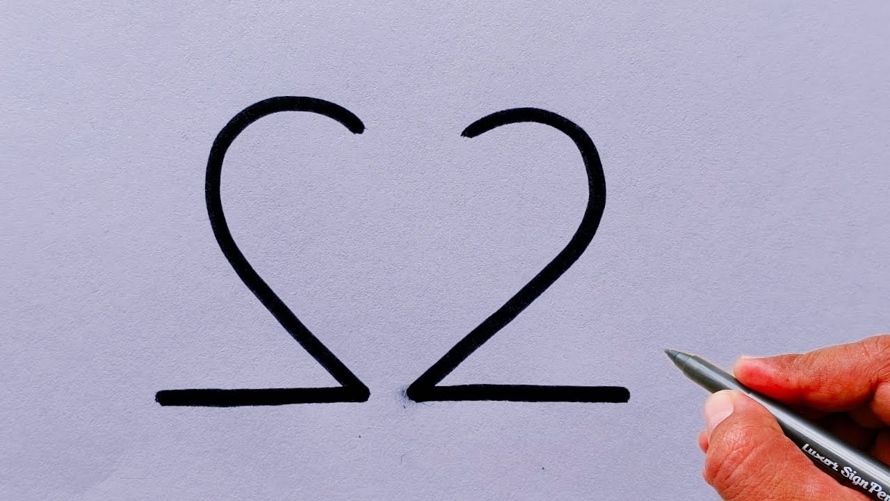 How to Draw a Beautiful Bird Using Number 22 | Easy Art Trick