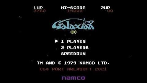 COMMODORE 64 =+ GALAXIAN DX += NEW PORT GAME 2021