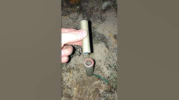 Homemade mini canister shell firework #fireworks #pyro #pyrotechnics